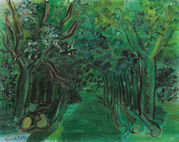 Route en forêt circa 1930