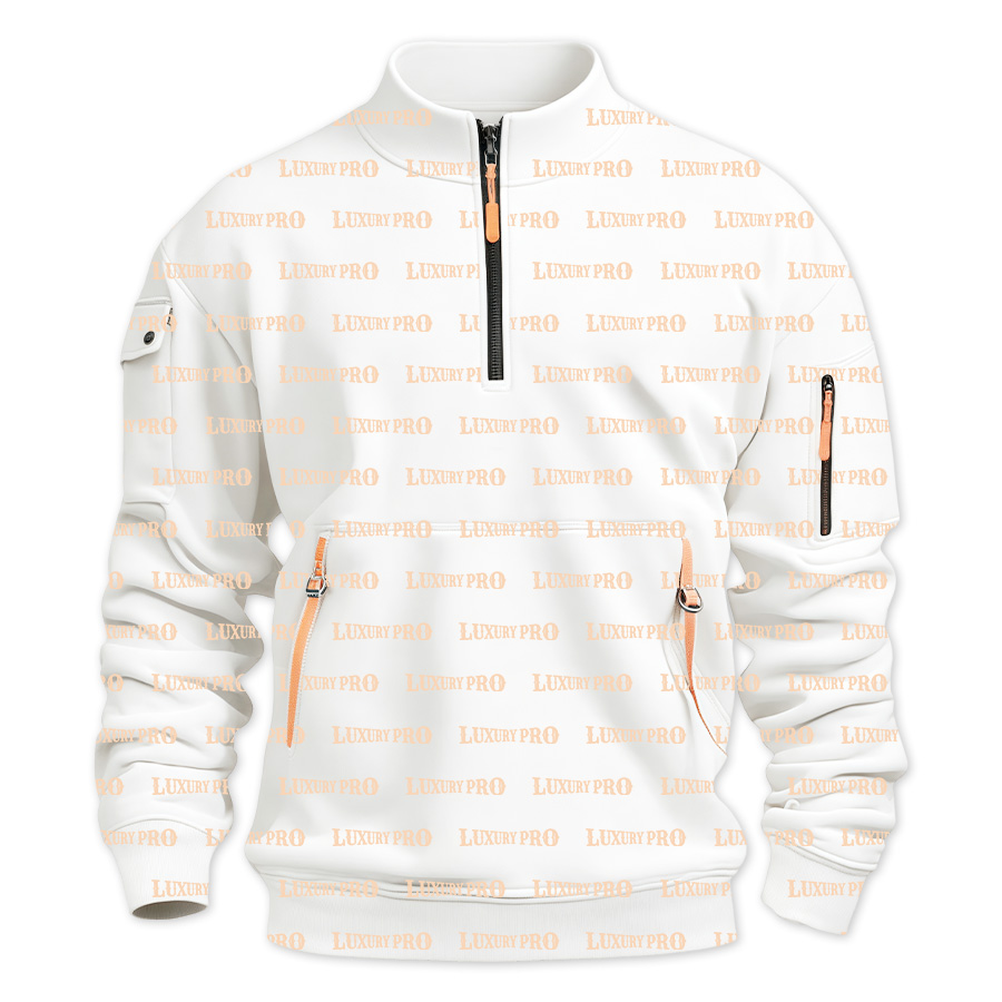 AOP TBD Stand Collar Half Zip Sweatshirt