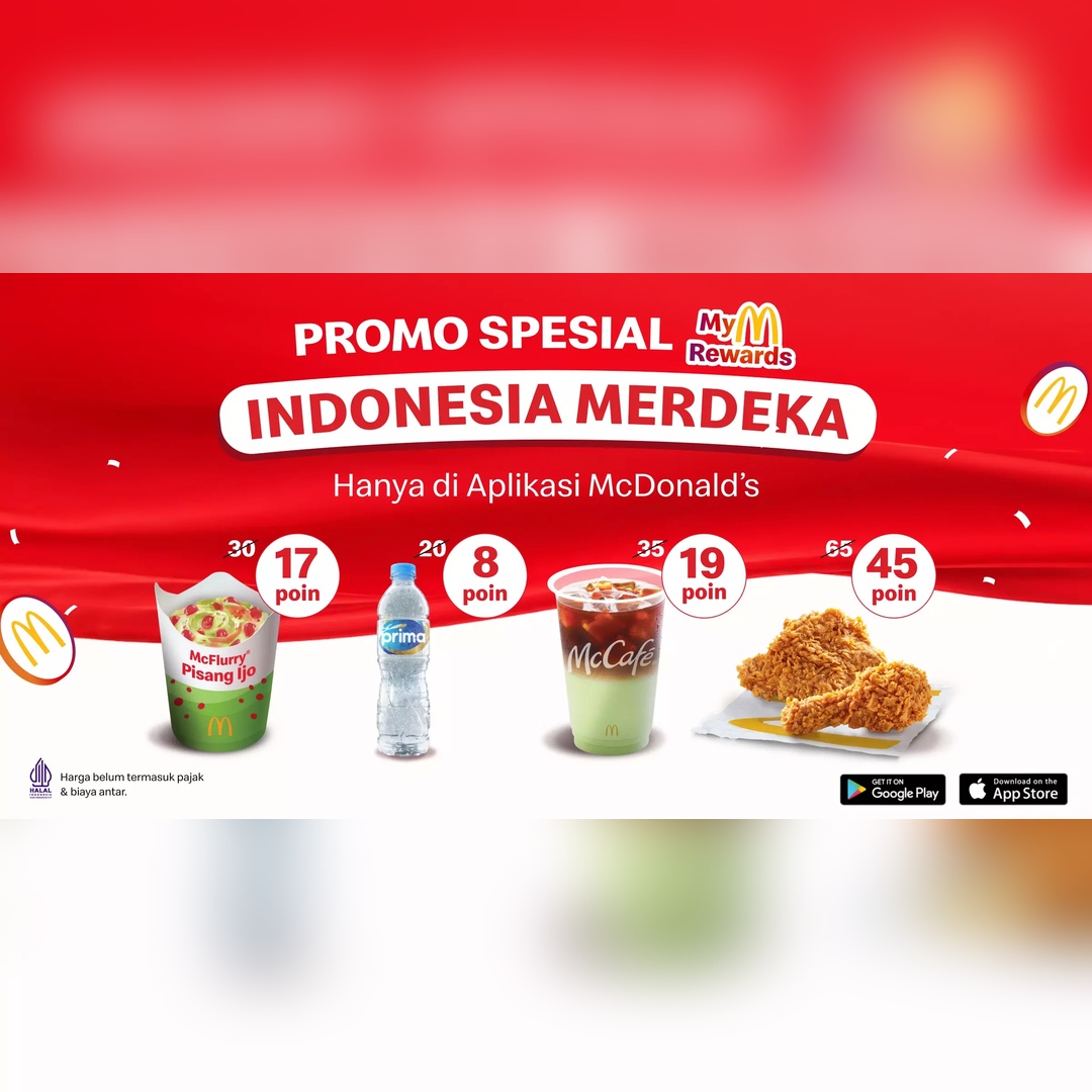 Ada promo spesial Kemerdekaan di Aplikasi McDonald’s