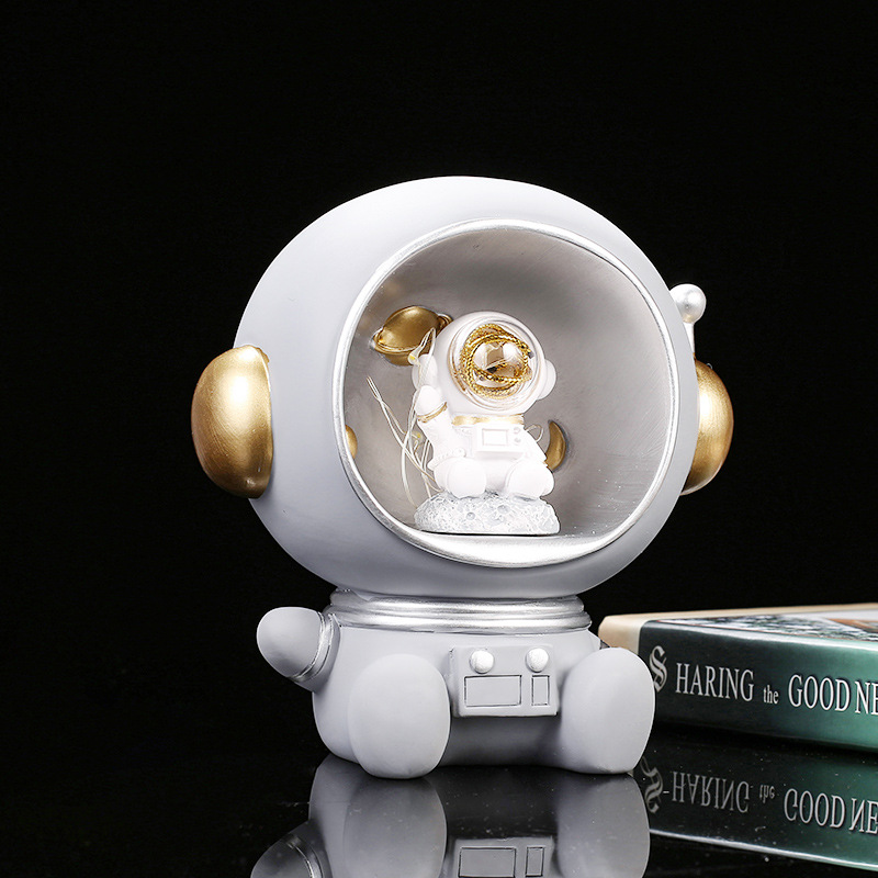 Decorative astronaut night light with star light