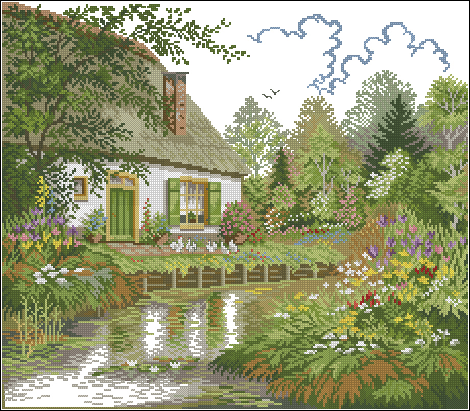 CMP ER14184 House And Woodland Lake