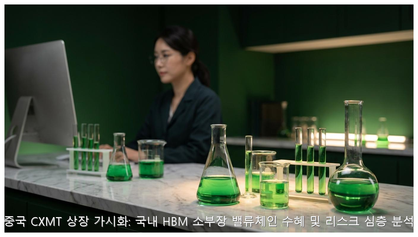 중국 CXMT 상장 가시화: 국내 HBM 소부장 밸류체인 수혜 및 리스크 심층 분석 핵심 안내 및 분석 인포그래픽 (6)