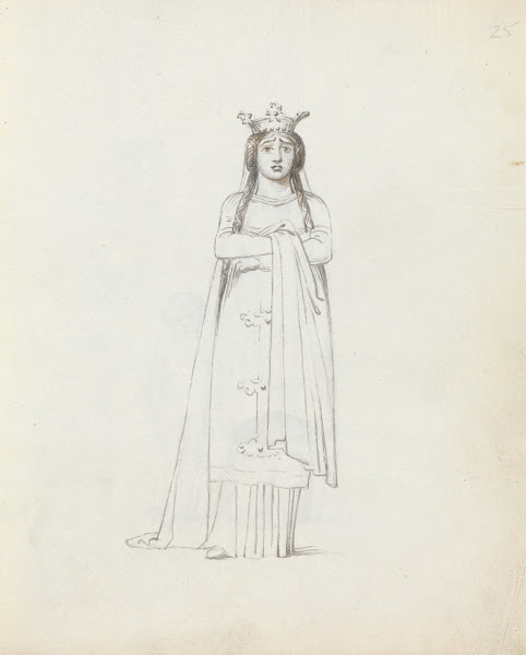 Mrs Siddons standing frontal view with arms folded 1783