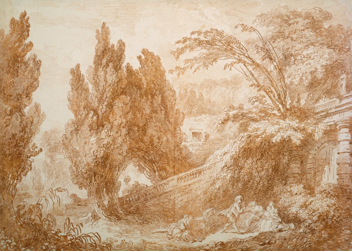 Park Landscape with a Cheerful Gathering ca 1765  1770