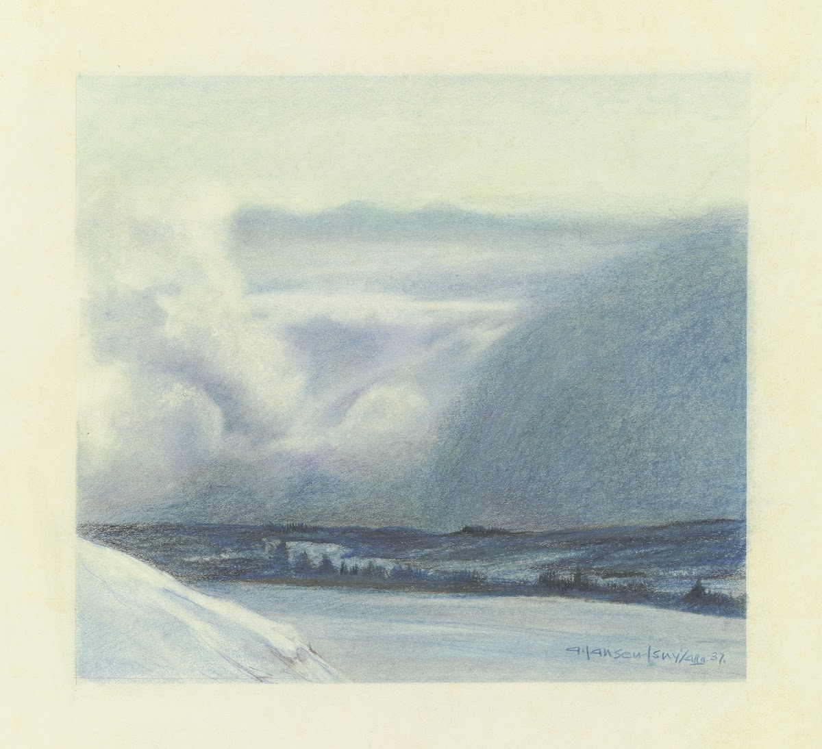 Foehn near Isny 1937