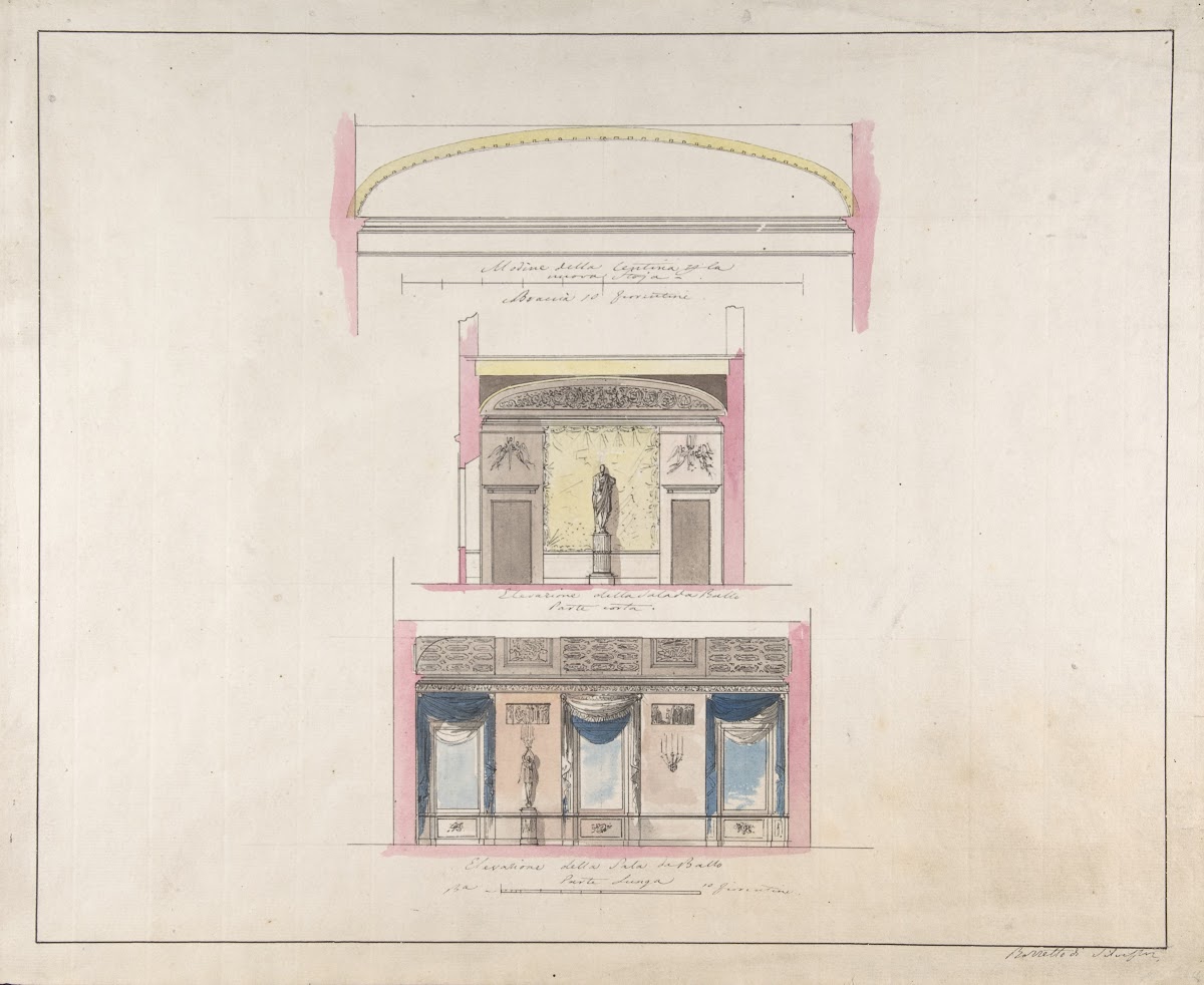 Elevation della nuova Galleria 17961873