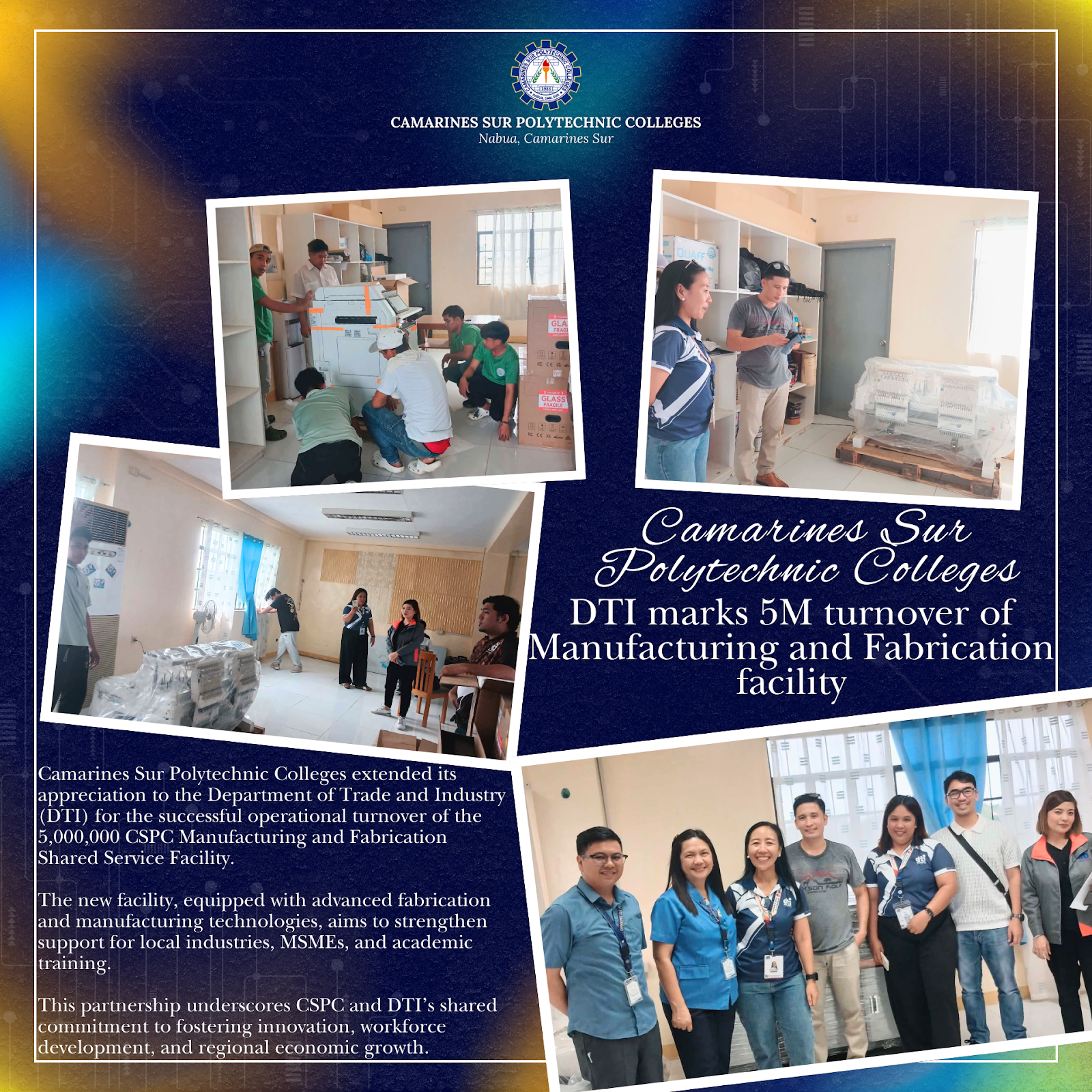 𝗗𝗧𝗜 𝗠𝗮𝗿𝗸 𝗦𝘂𝗰𝗰𝗲𝘀𝘀𝗳𝘂𝗹 𝗧𝘂𝗿𝗻𝗼𝘃𝗲𝗿 𝗼𝗳 𝗣𝟱-𝗠 𝗦𝗵𝗮𝗿𝗲𝗱 𝗦𝗲𝗿𝘃𝗶𝗰𝗲 𝗙𝗮𝗰𝗶𝗹𝗶𝘁𝘆 𝘁𝗼 𝗖𝗦𝗣𝗖, 𝗕𝗼𝗼𝘀𝘁𝗶𝗻𝗴 𝗕𝗶𝗰𝗼𝗹 𝗜𝗻𝗱𝘂𝘀𝘁𝗿𝗶𝗲𝘀