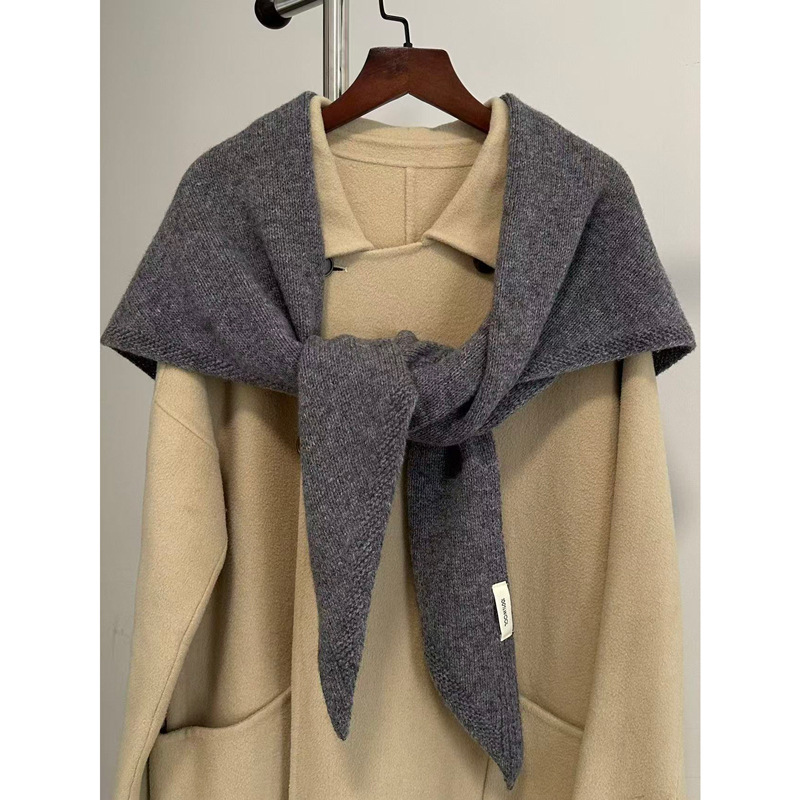 Wool and Cashmere Triangle Scarf