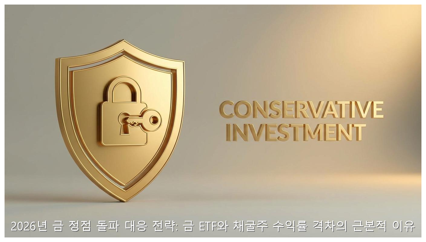 2026년 금 정점 돌파 대응 전략: 금 ETF와 채굴주 수익률 격차의 근본적 이유 핵심 안내 및 분석 인포그래픽 (7)