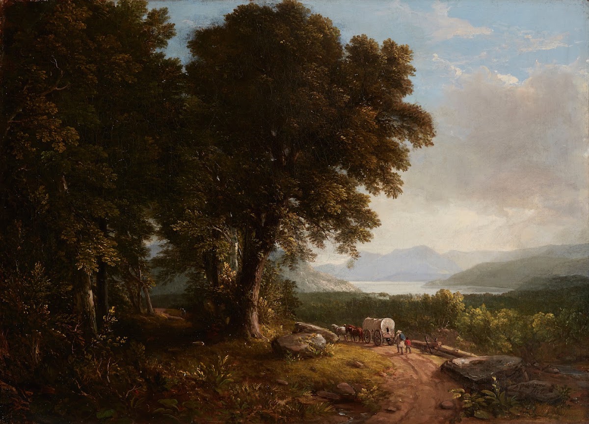 Landscape with Covered Wagon 1847