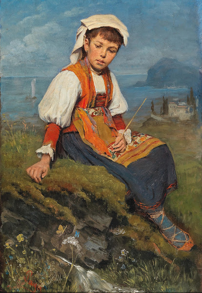 A Shepherd Girl Before A Coastal Landscape 2601x3768 (1)