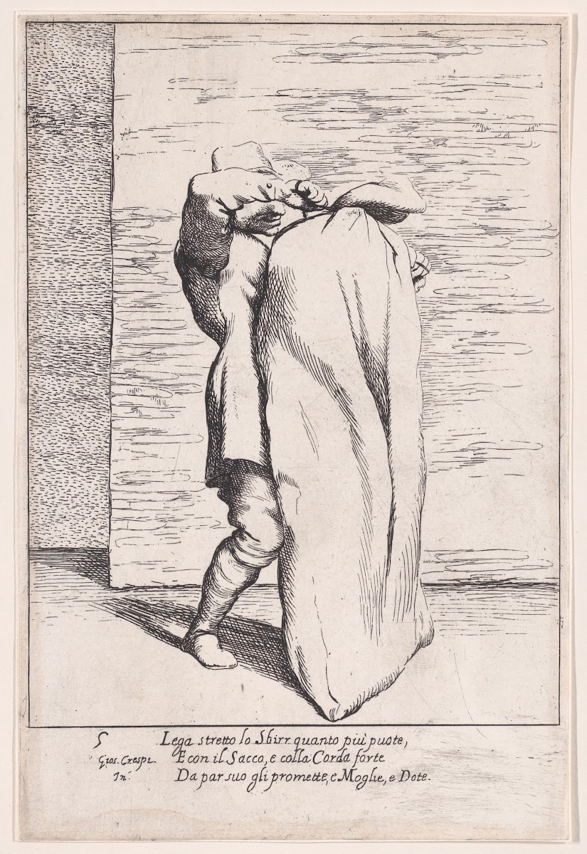 Plate 5 Bertoldo putting the jailor into the sack 17051715