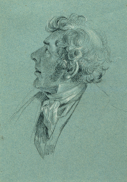 Kopfstudie zu Rückkehr des Kaisers Franz aus Pressburg before 1828