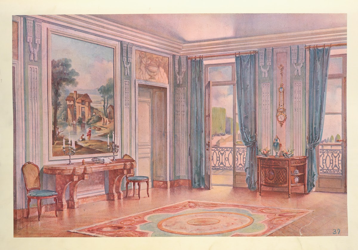 Salle a manger Louis XVI style de Neufforge 1907