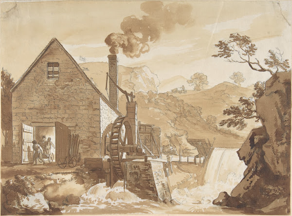 The Iron Forge between Dolgelli and Barmouth Merioneth Shire ca 1776