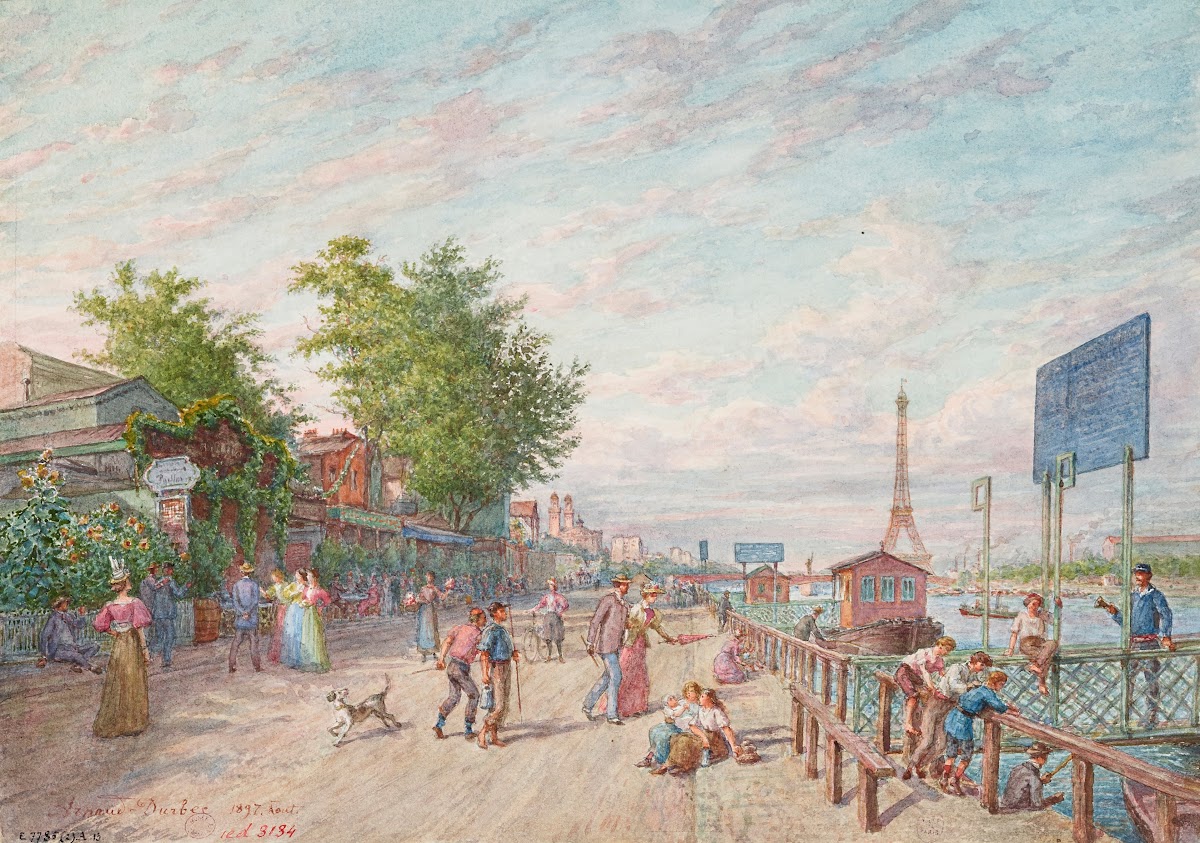 Le Quai dAuteuil au Point du Jour 1897