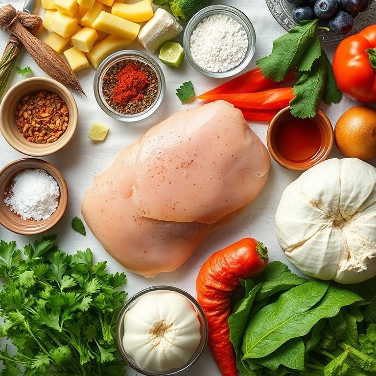 Ingredients for Easy Crockpot Hawaiian Chicken Recipe for Dinner: Quick & Flavorful Family Meal