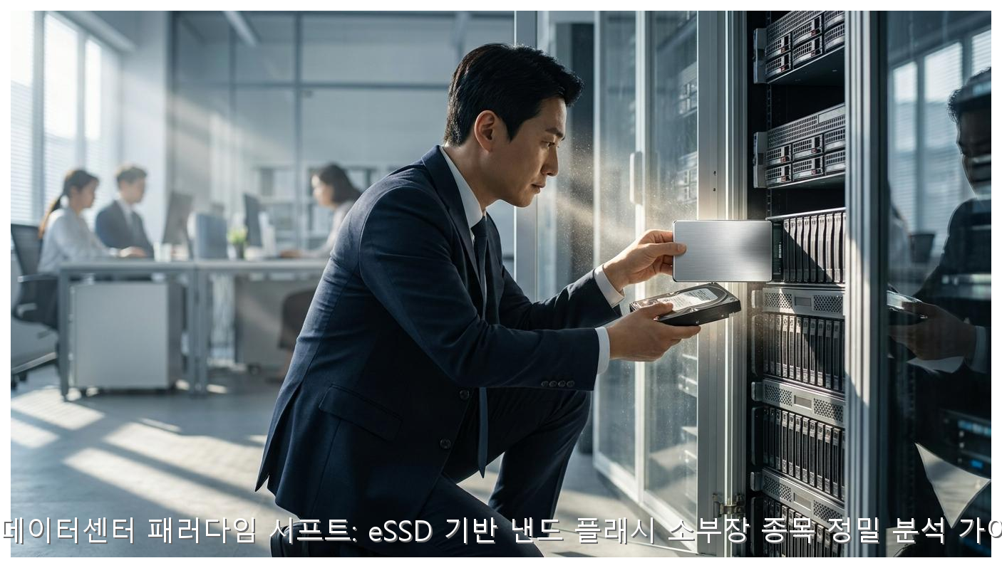 AI 데이터센터 eSSD 핵심 수혜주 및 낸드 소부장 전략 핵심 안내 및 분석 인포그래픽 (2)