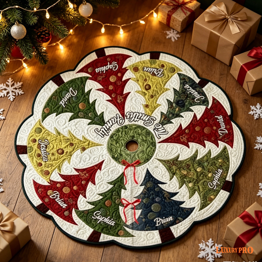Tree-shaped Free-pin Christmas Tree Mat