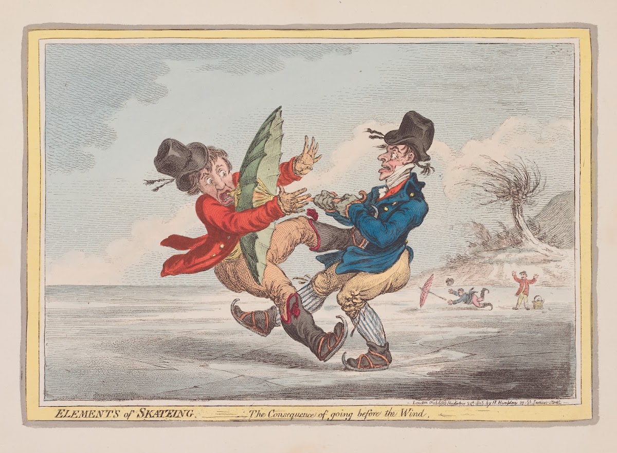 Elements of skateing The consequence of going before the wind 1805