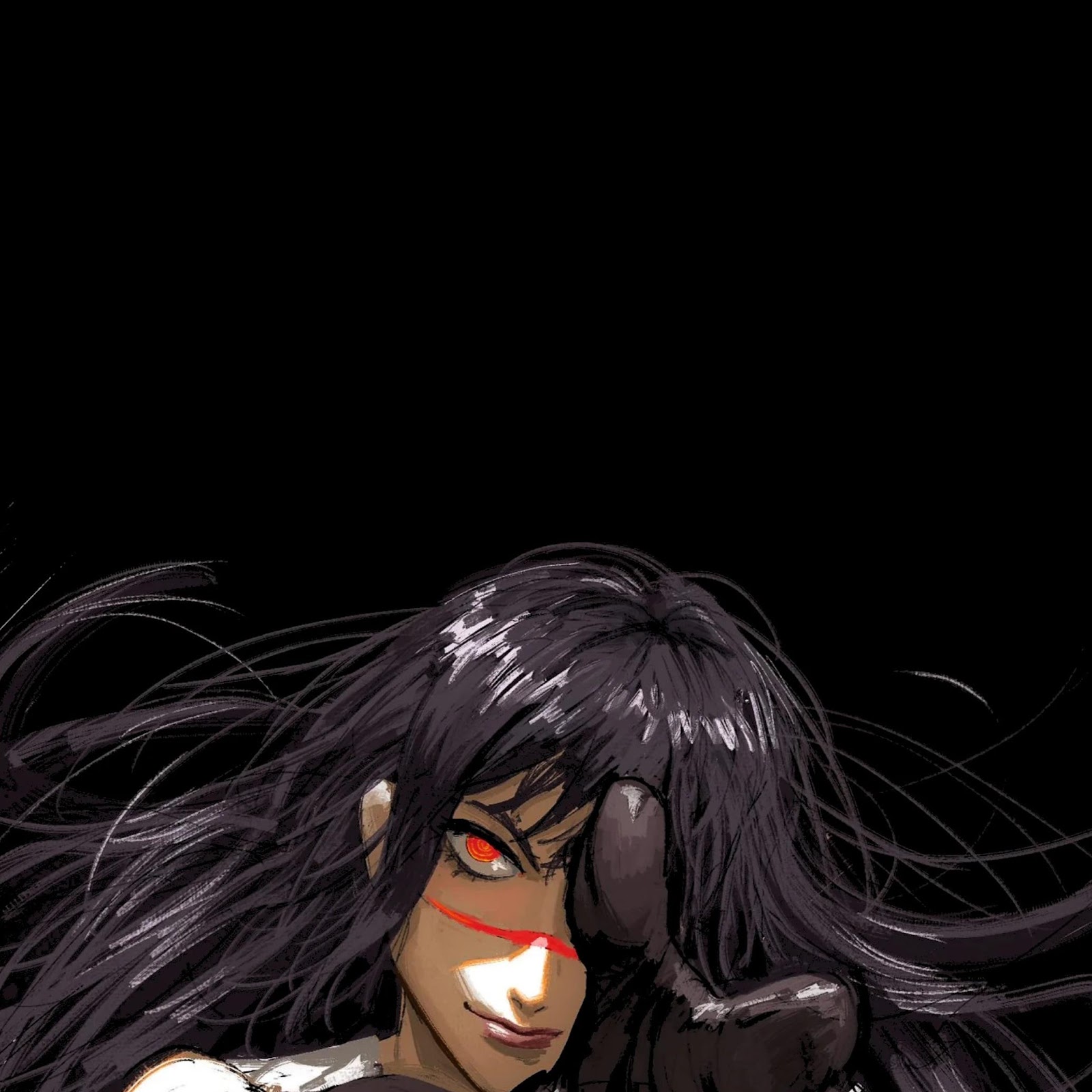 Download Intense Anime Character Pointing 2K iPhone