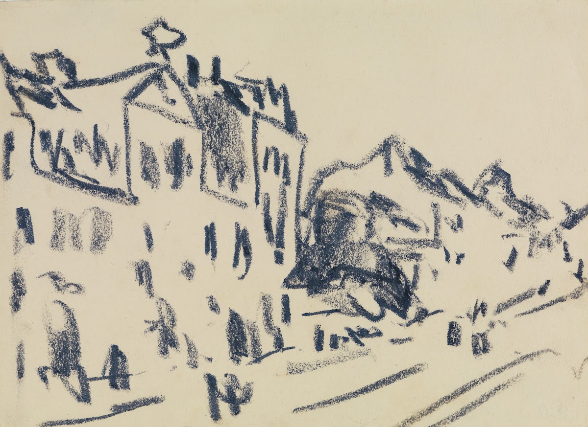 Straße in Dresden 1909