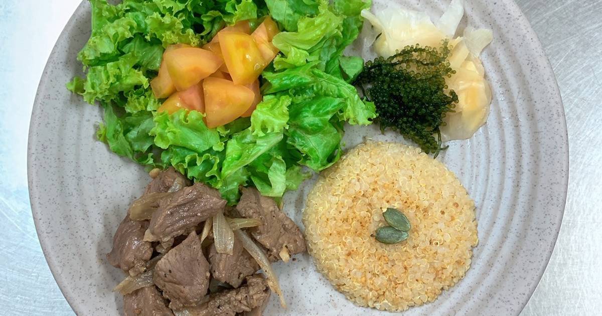 Thịt bò xốc hành tây [Eat clean - Lose weight]