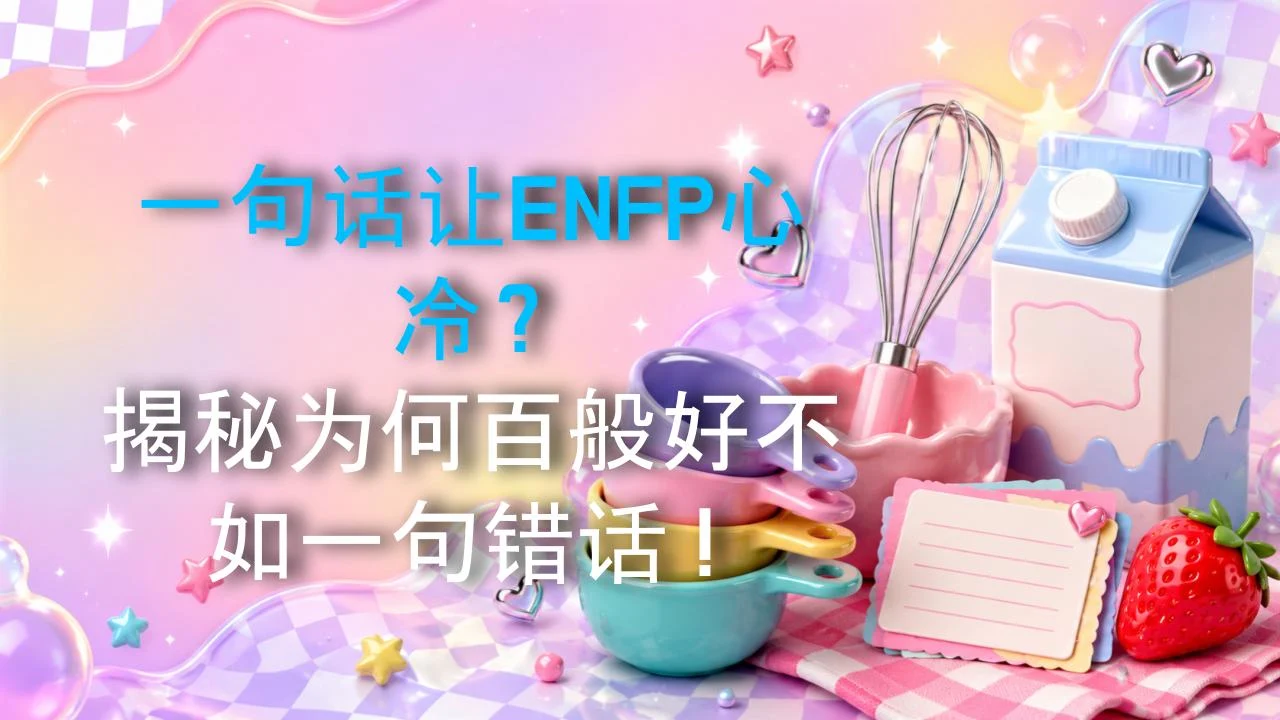 一句话让ENFP心冷？揭秘为何百般好不如一句错话！