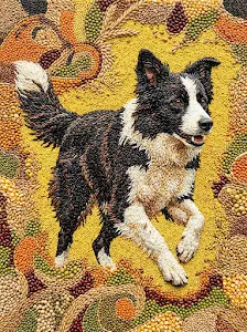 Grain Mosaic Border Collie