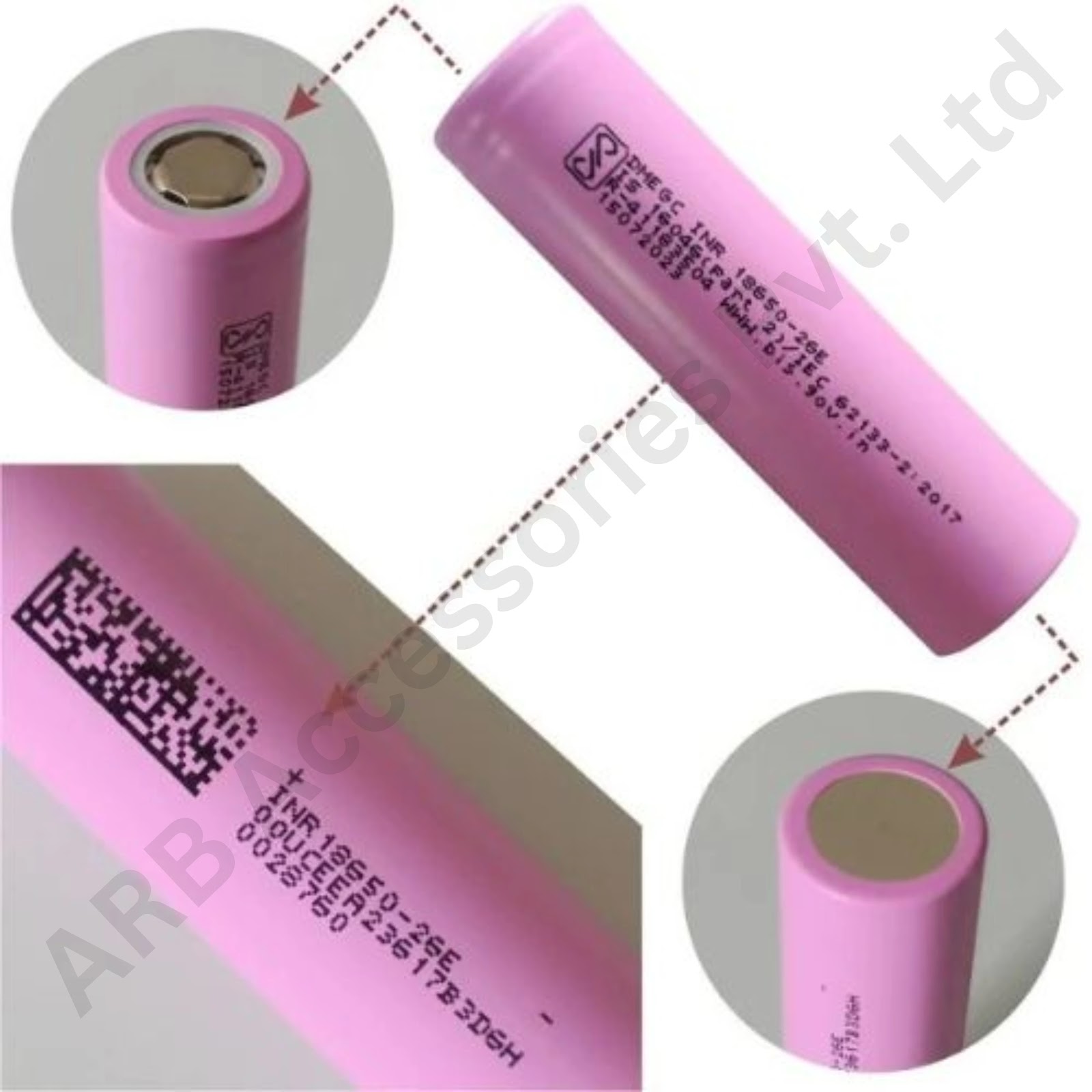 LITHUM-ION CELL 2600 mAh DMEGC 18650  (02e4)