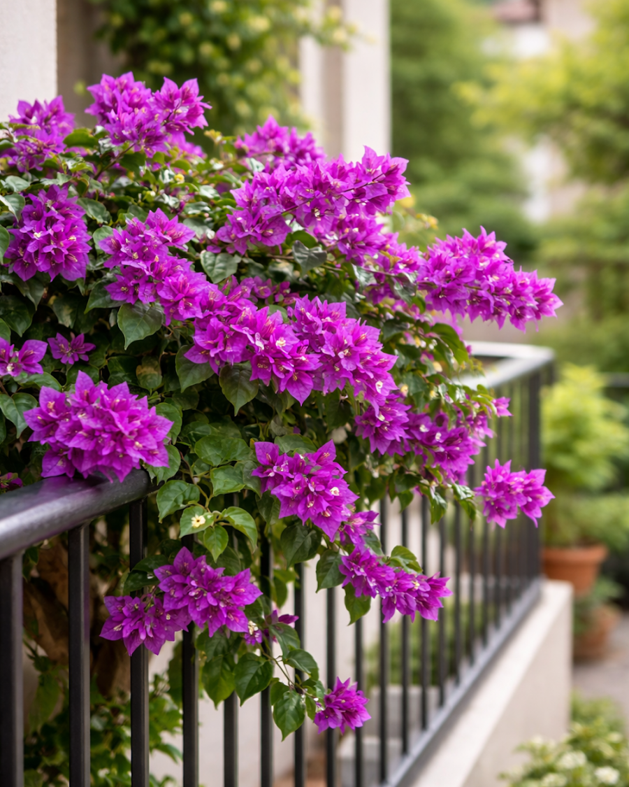 Imported Deepest Purple Bougainvillea Plant — view 4
