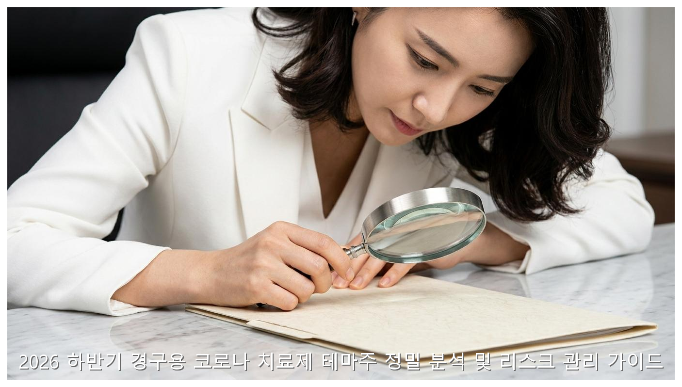 2026 하반기 경구용 코로나 치료제 테마주 정밀 분석 및 리스크 관리 가이드 핵심 안내 및 분석 인포그래픽 (4)