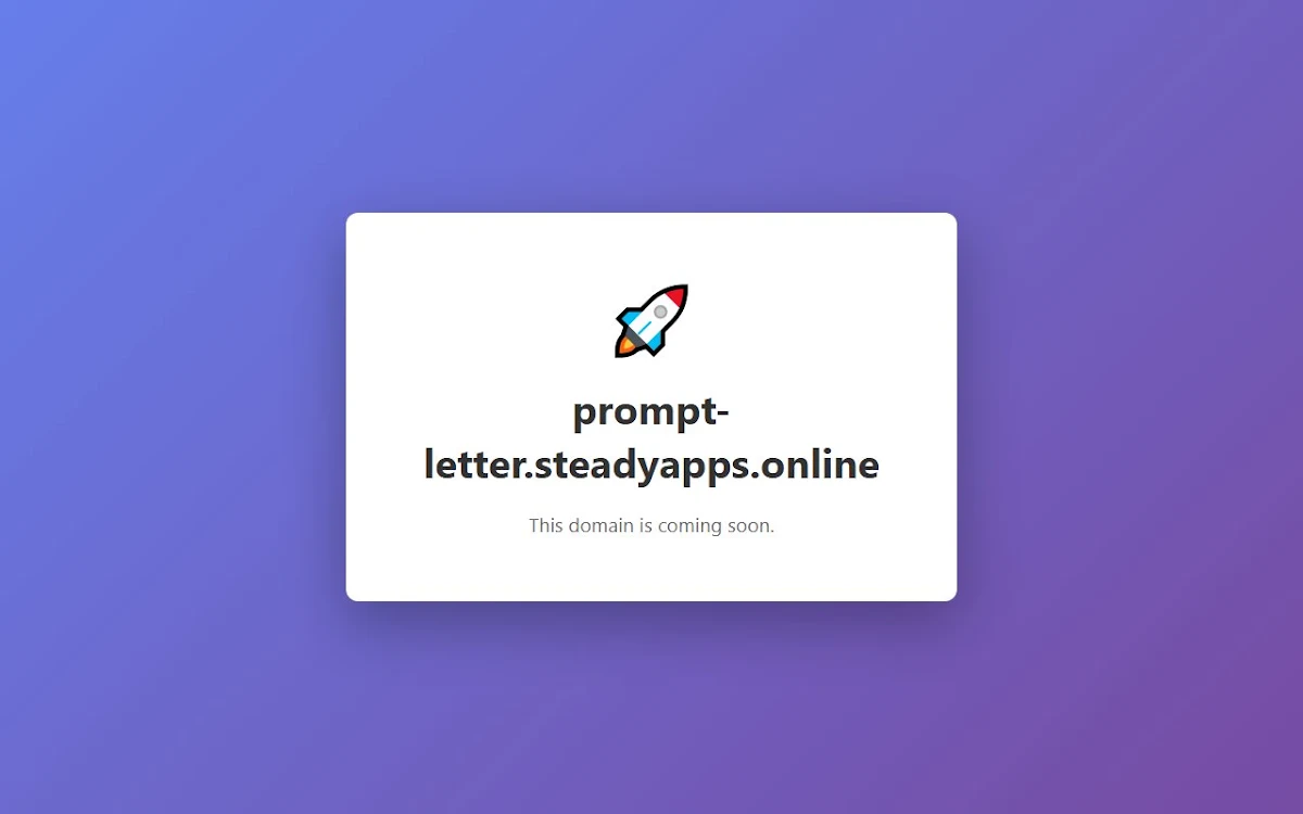 Captura de Prompt Letter