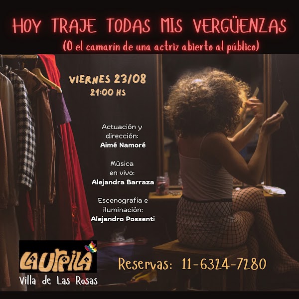 HOY TRAJE TODAS MIS VERGÜENZAS