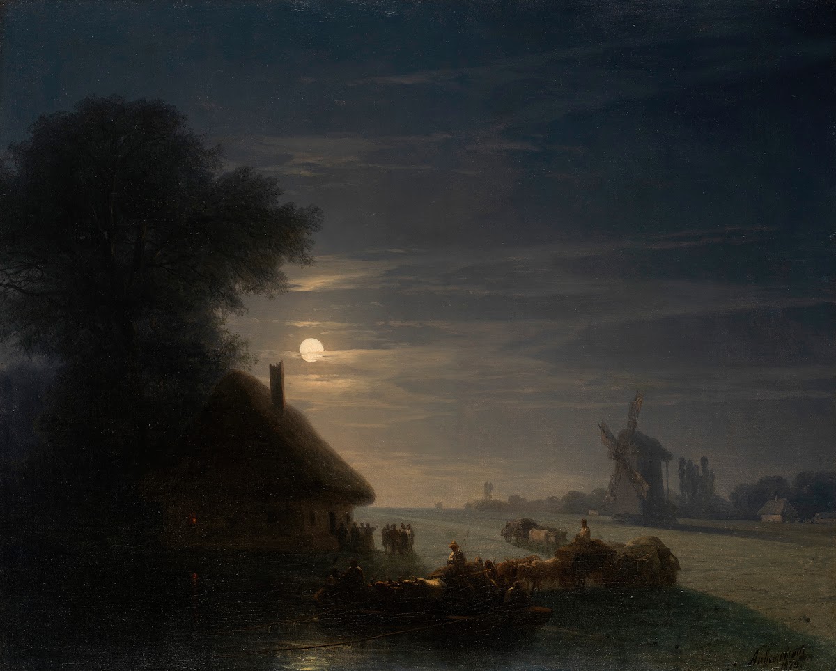 Ukrainian Landscape at Night 1870