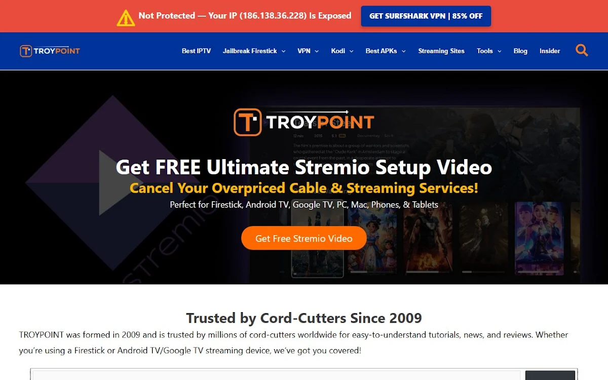 Captura de The best IPTV service