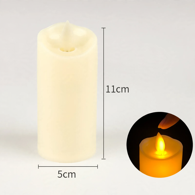LED Real Wax Look Candle with Flickering Flame