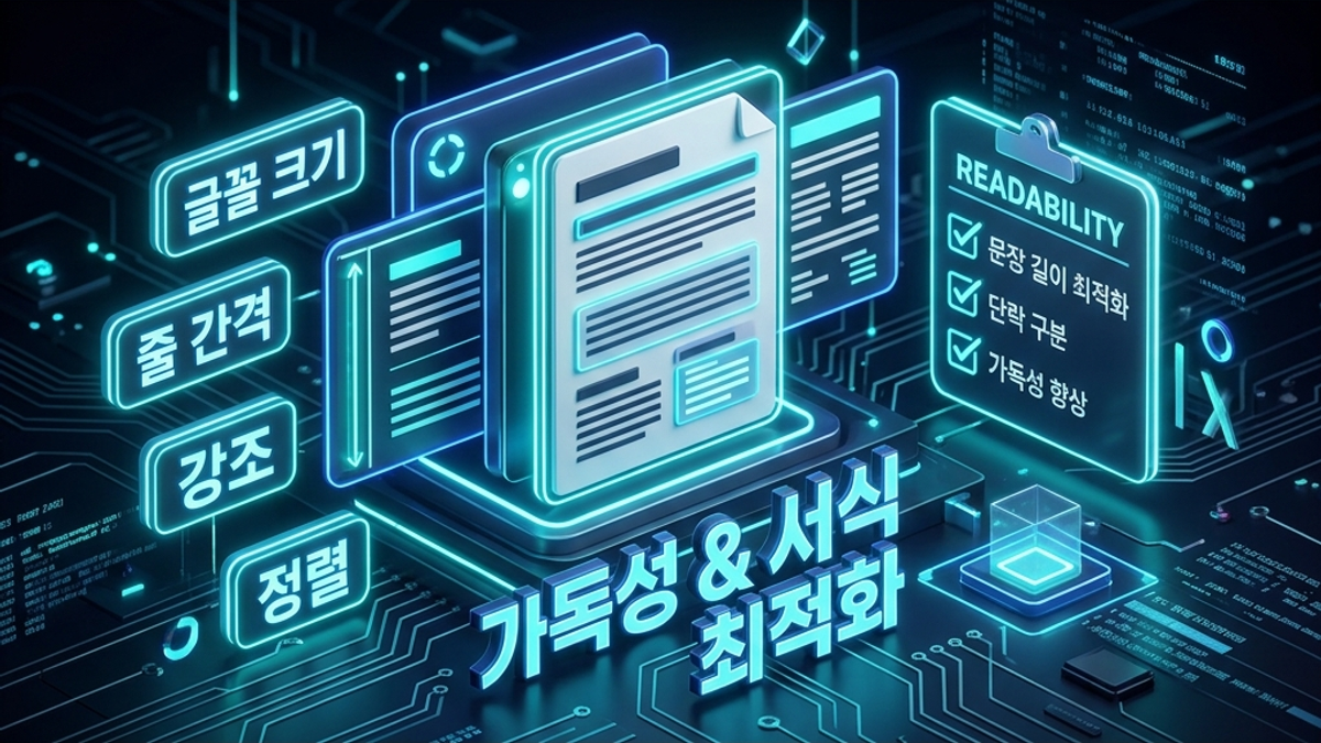 5. 가독성과 클릭을 동시에 잡는 문장 길이 및 서식