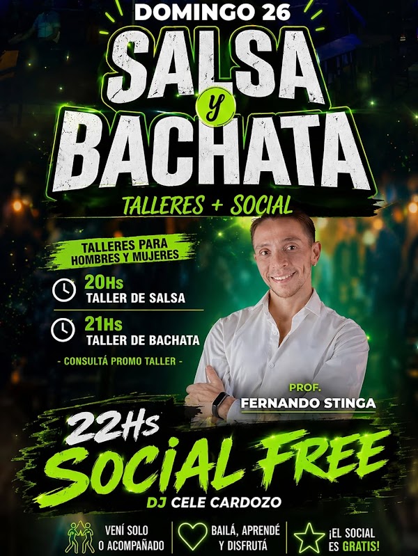 Salsa y Bachata Talleres + Social