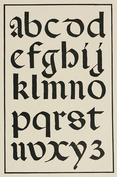 Italian Round Gothic Small Letters 1902