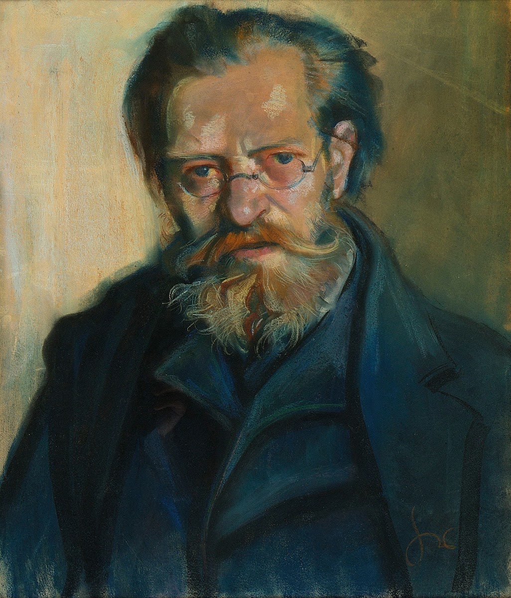 Portrait of Franciszek Wyspiański the artists father 1894   1895
