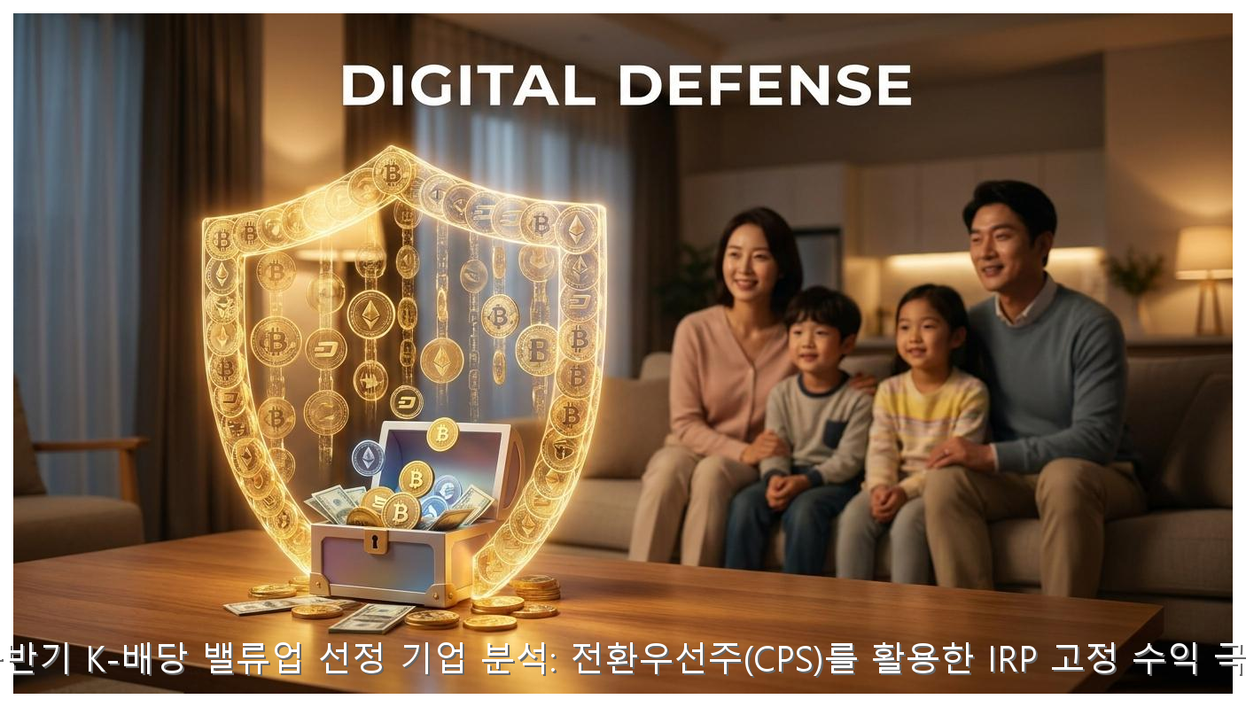 2026년 하반기 K-배당 밸류업 선정 기업 분석: 전환우선주(CPS)를 활용한 IRP 고정 수익 극대화 전략 핵심 안내 및 분석 인포그래픽 (7)
