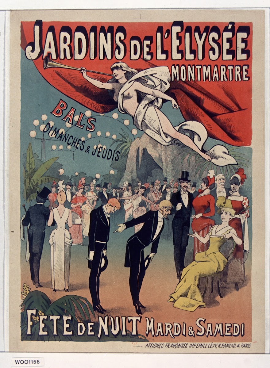 Jardins de lElysée Montmartre Bal dimanche et jeudis 1886