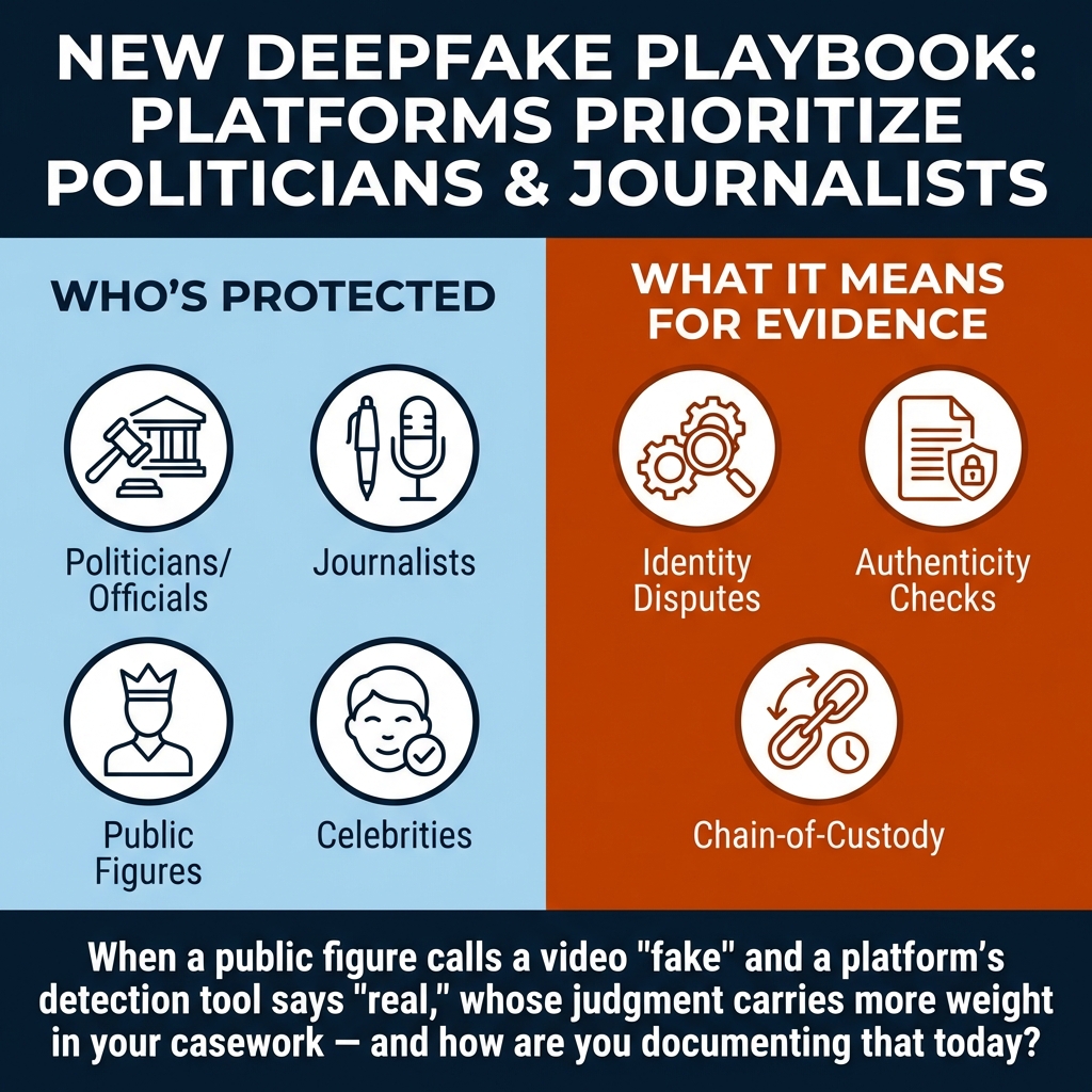 YouTube's Deepfake Shield for Politicians Changes Evidence Forever