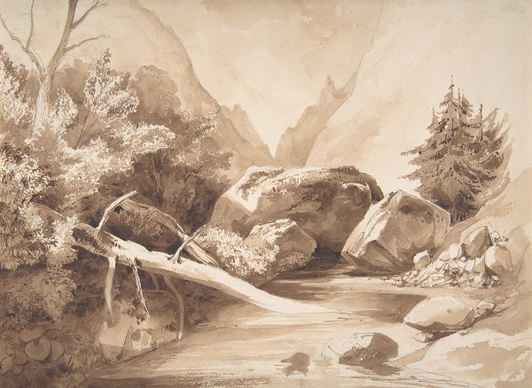 Mountainous Landscape with a Brook 18thearly 19th century