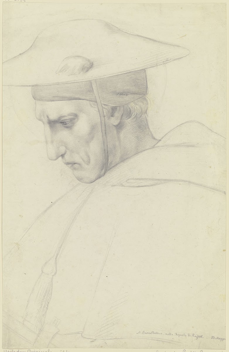 Der Heilige Bonaventura aus Raffaels Disputa 1823