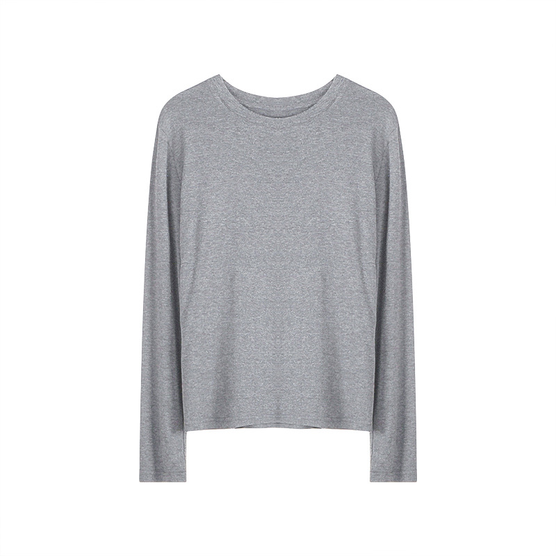 Women's long-sleeve undershirt, solid color