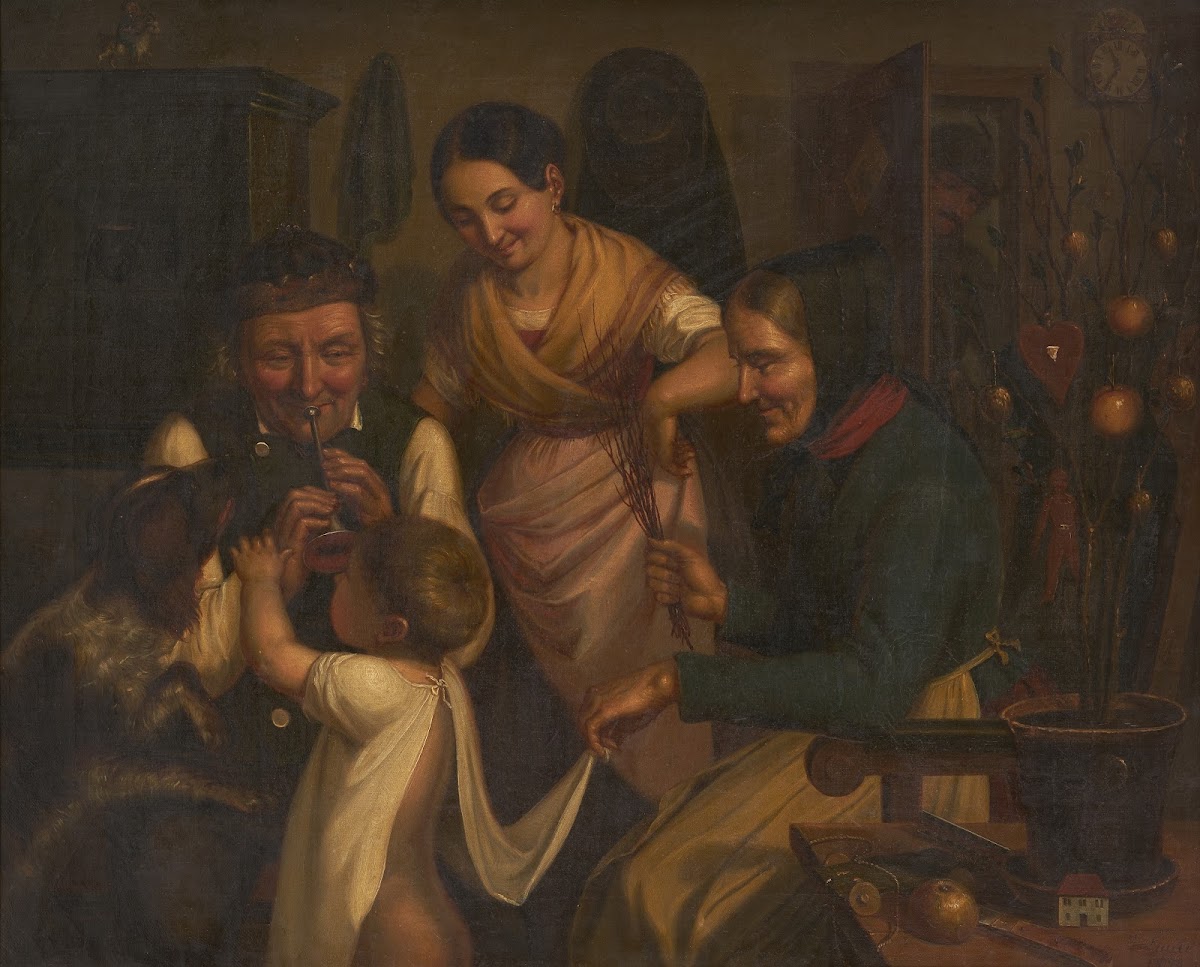 St Nicholas Day in the Black Forest 1858