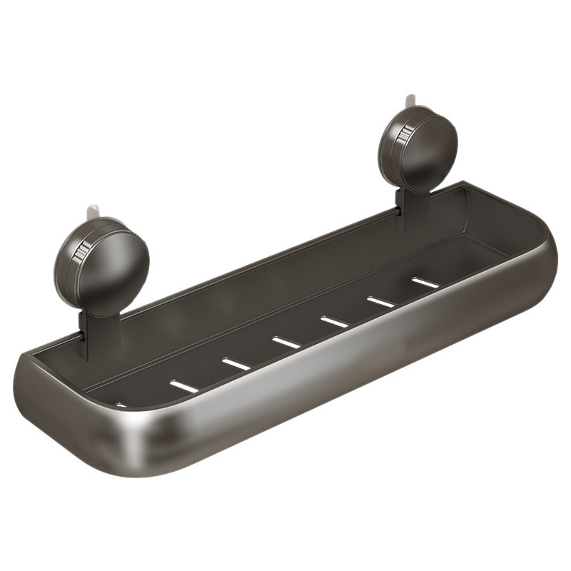 Bathroom shelf with suction cup, height adjustable
