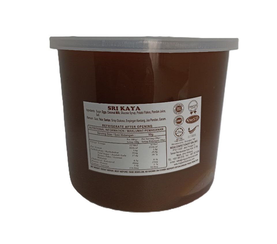 Sri Kaya Jam - 2Kg/Tub